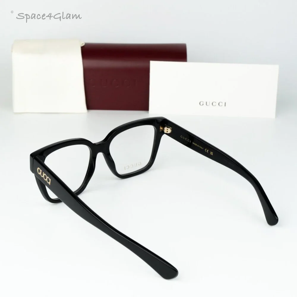 Gucci Women Eyeglasses Black Demo Square GG1791O 005 NEW AUTHENTIC